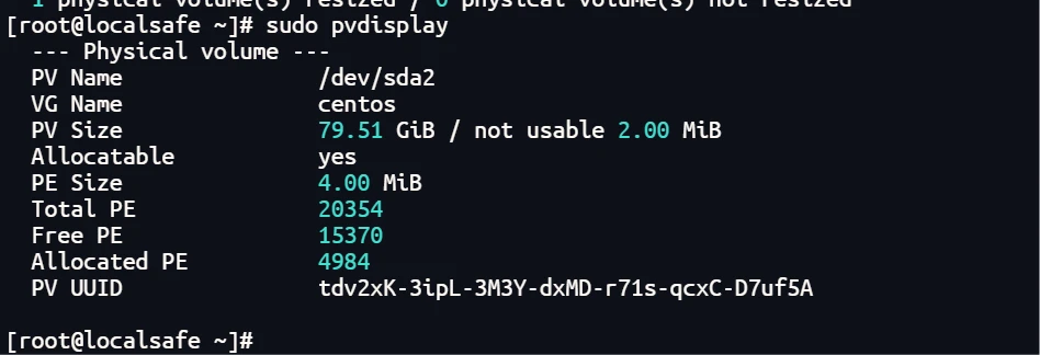 CentOS7 根目录扩容