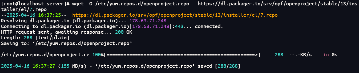 OpenProject + Rocky8安装