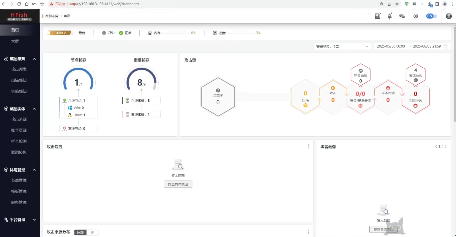 HFish-反制溯源欺骗防御主动防御-HFish免费蜜罐平台