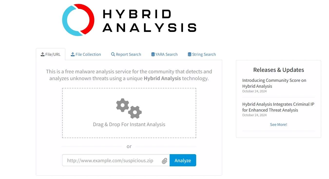 Free Automated Malware Analysis Service