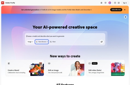 Adobe Firefly-Adobe发布的AI图像生成工具