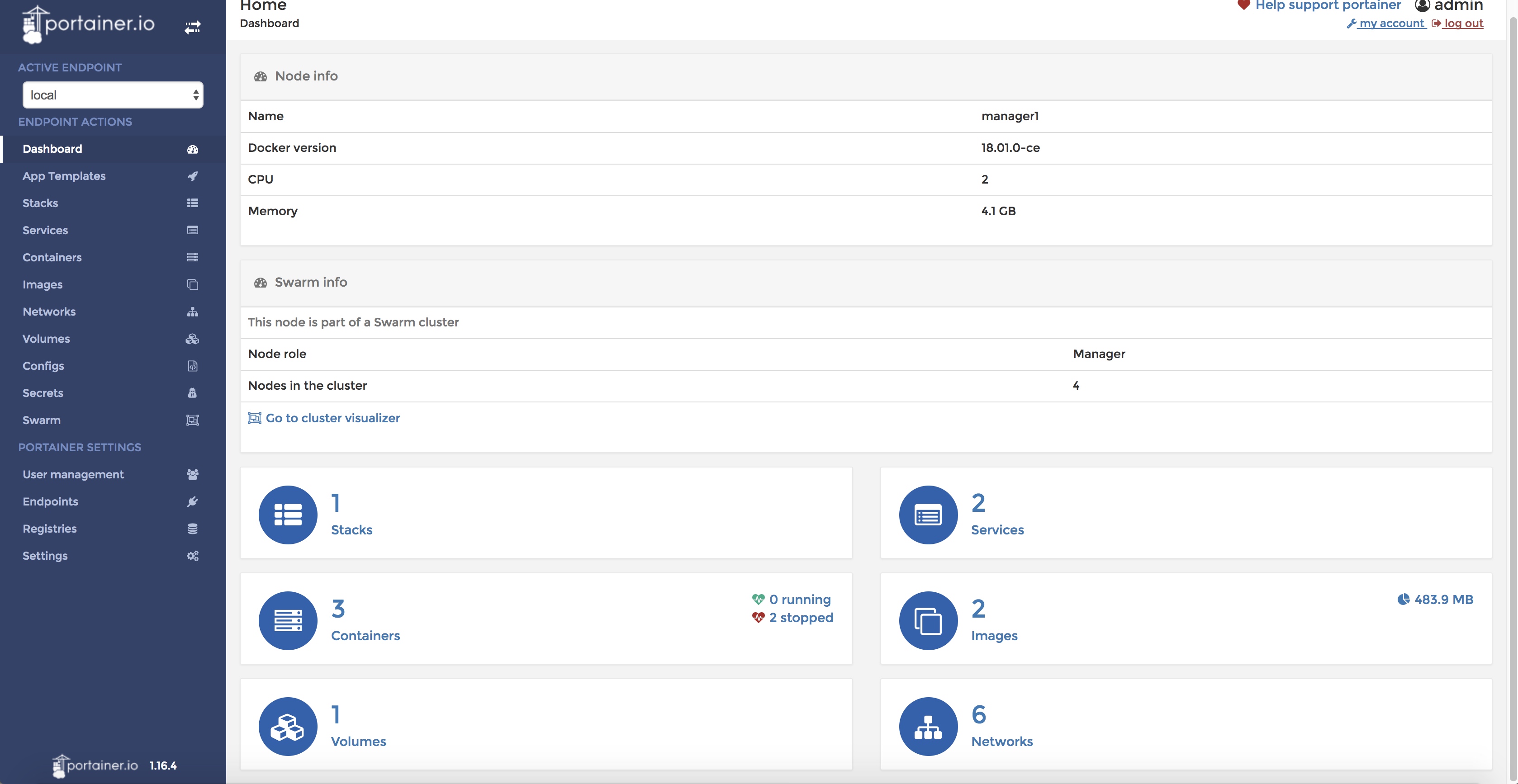 Docker管理面板系列——Portainer