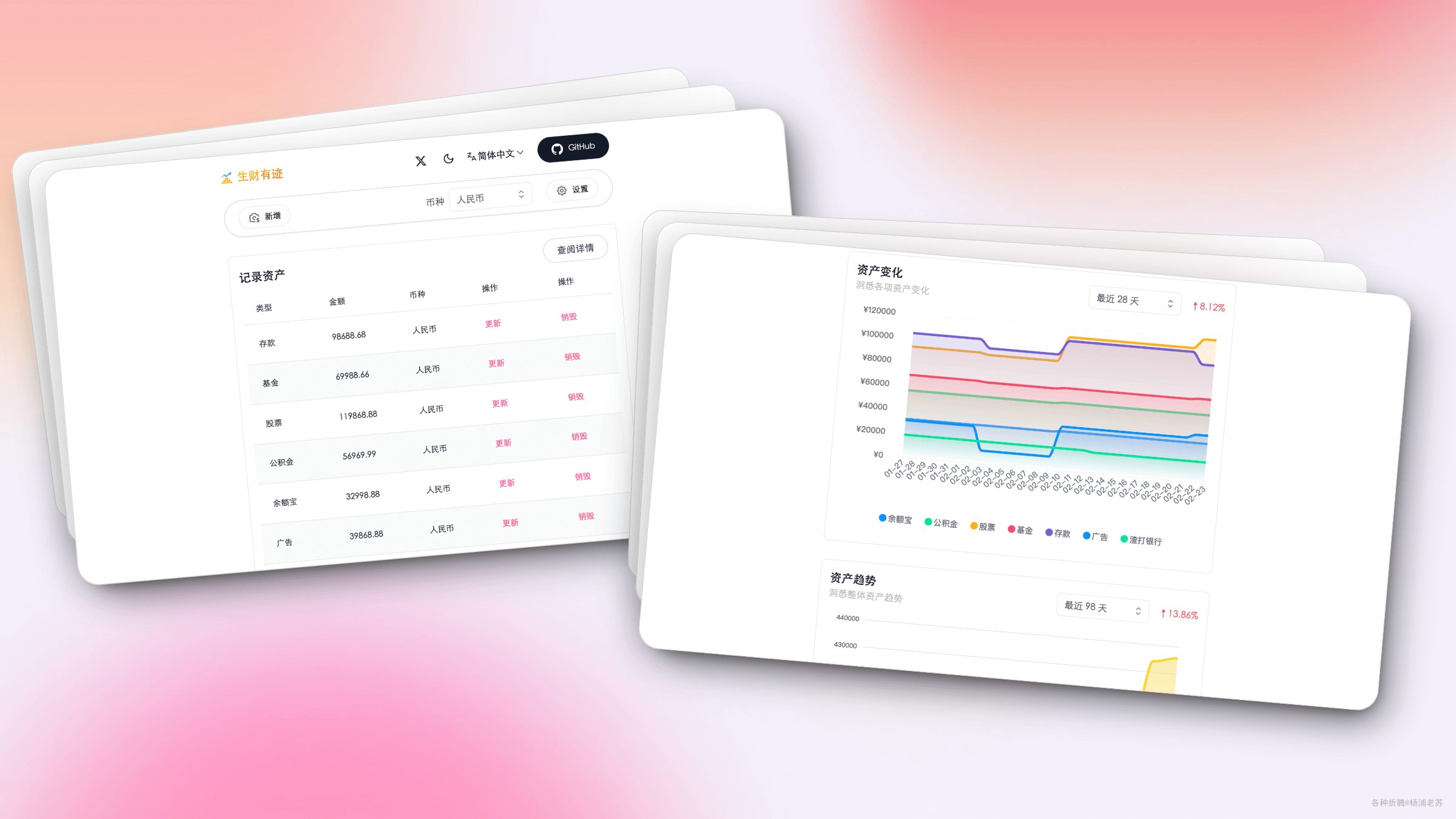 个人资产跟踪与分析工具wealth-tracker